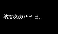 纳指收跌0.9% 日、韩公司股票走低