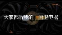 大家都听我的，厨卫电器请选金牌电器!