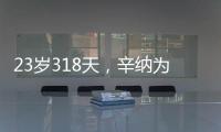 23岁318天，辛纳为公开赛时代连续7次打进大满贯八强第三年轻