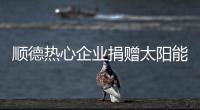 顺德热心企业捐赠太阳能路灯�，用爱心照亮永泰小学校园