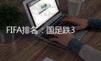 FIFA排名
：国足跌3位 被韩国反超排亚洲第5